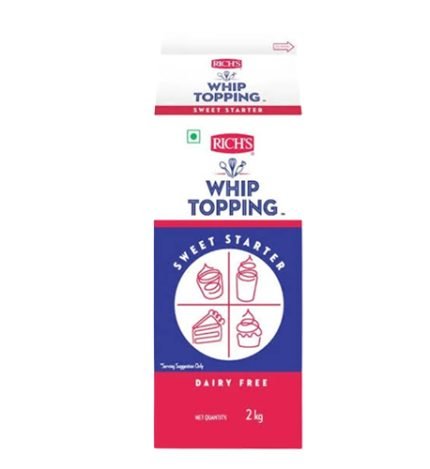 Rich’s Dairy Free Whip Topping (Rwt) – Rs.320 (2 kg Pack ) – Rs.1920 (12 kg box)