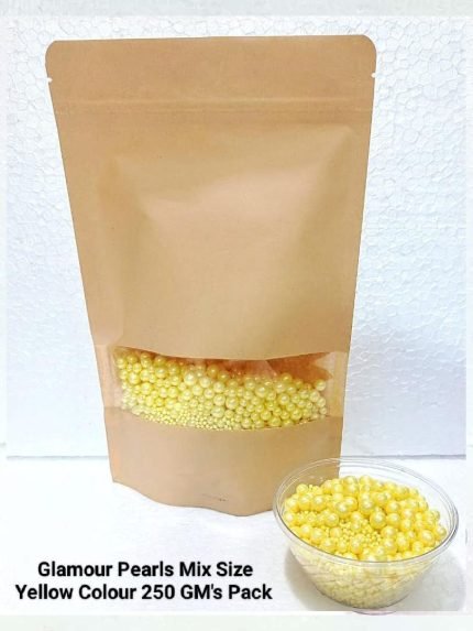 Glamour Pearls Yellow Colour (250gm)