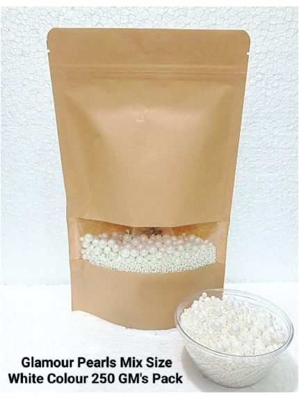Glamour Pearls White Colour (250gm)