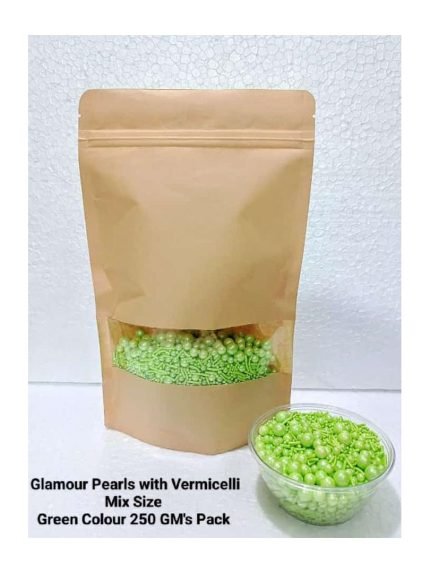 Glamour Pearls With Vermicelli Green Colour (250gm)