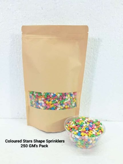 Coloured Stars Shape Sprinklers Thin (250gm)