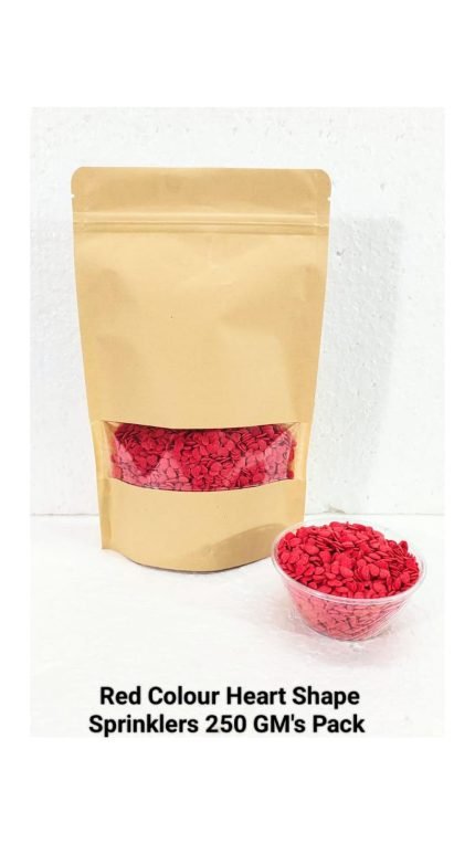 Red Colour Heart Shape Sprinklers (250gm)