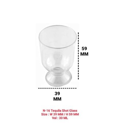 N-16 Tequila Shot Glass Rs. 3 (1 Pc ) MOQ (100Pcs)