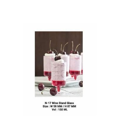 N-17 Wine Stand Glass Rs. 5 (1 Pc ) MOQ (100Pcs)