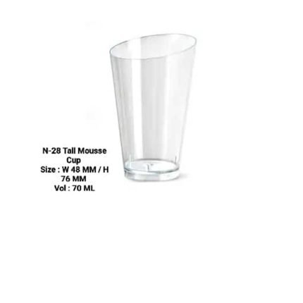 N-28 Tall Mousse Cup Rs. 5 (1 Pc ) MOQ (100Pcs)