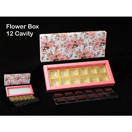 Chocolate Flower Box 12 Cavity (10 Box)