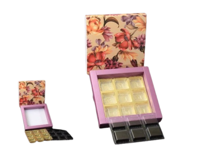 Chocolate Flower Box 9 Cavity (10 Box)