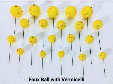 Faux Ball With Vermicelli (20 Pcs Pack)
