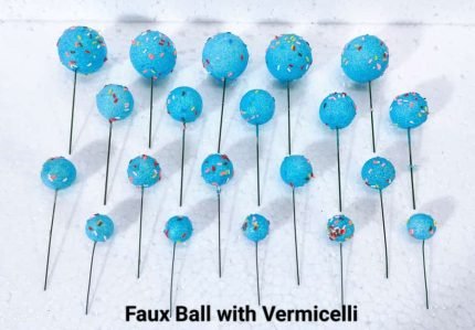 Faux Ball With Vermicelli (20 Pcs Pack)