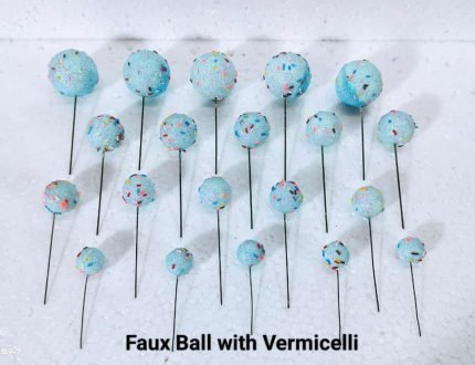 Faux Ball With Vermicelli (20 Pcs Pack)