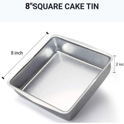 Square Cake Tin 8 Inc (1Tin)