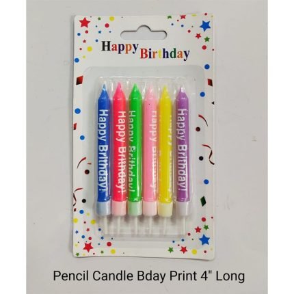 Pencil Candle Bday Print
