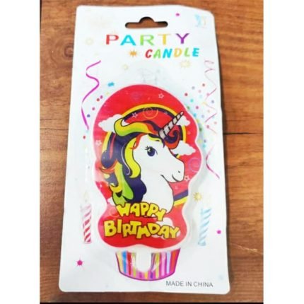 Happy Birthday Unicorn Candle