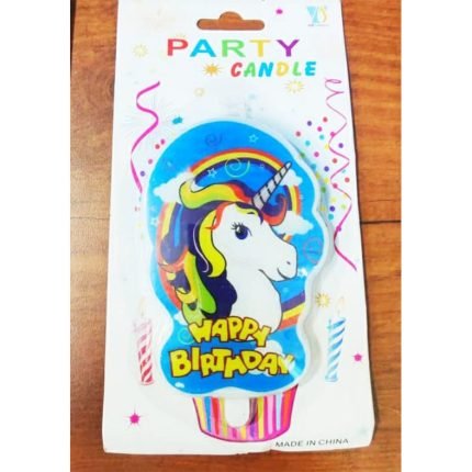 Happy Birthday Unicorn Candle