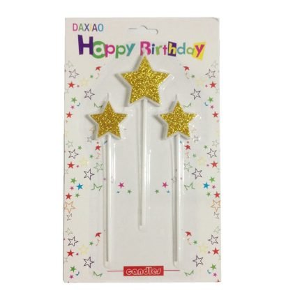 Star Glitter Candle