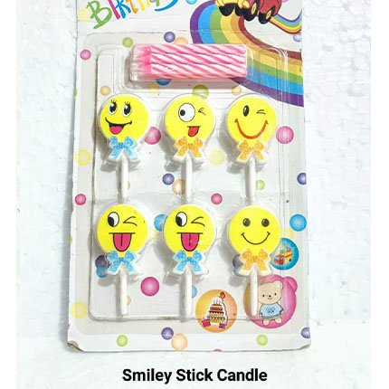 Smiley Stick Candle