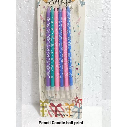 Pencil Candle Ball Print