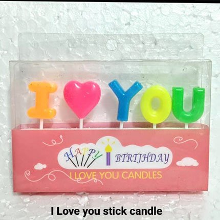 I Love You Stick Candle