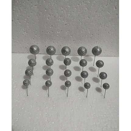 Faux Glitter Ball Cake Topper