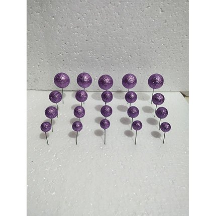 Faux Glitter Ball Cake Topper