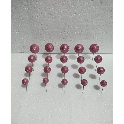 Faux Glitter Ball Cake Topper