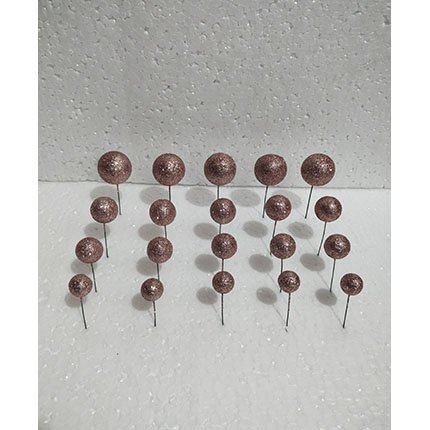 Faux Glitter Ball Cake Topper