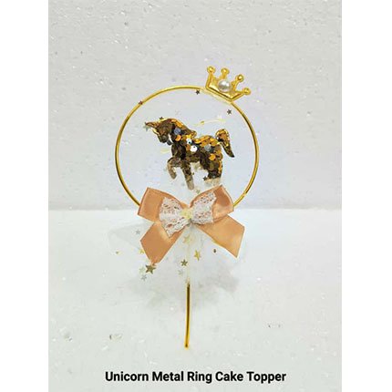 Unicorn Metal Topper