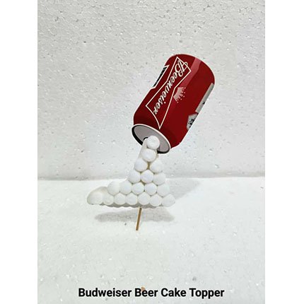 Budweiser Beer Cake Topper