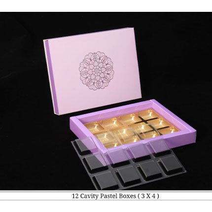 12 Cavity Pastel Chocolate Box