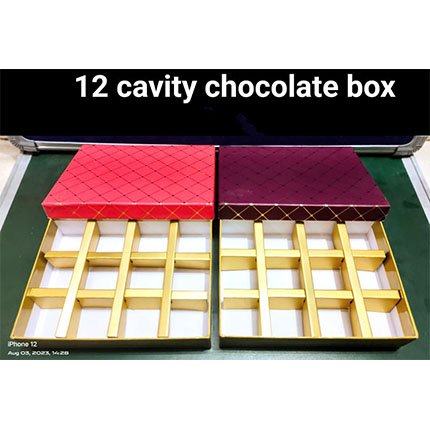12 Cavity Chocolate Box