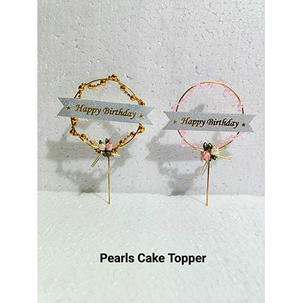 Pearls Cake Topper