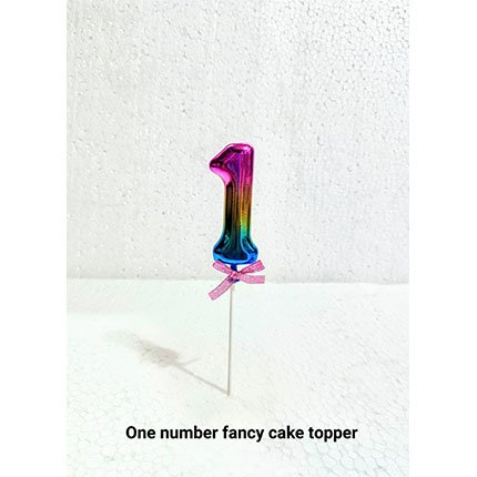 One Number Fancy Cake Topper