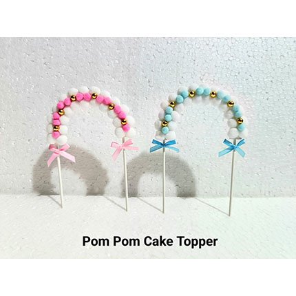 Pom Pom Cake Topper