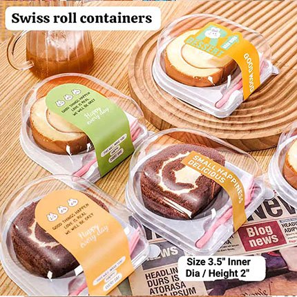 Swiss Roll Containers
