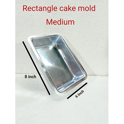 Rectangle Cake Mold Medium  (1Pc)