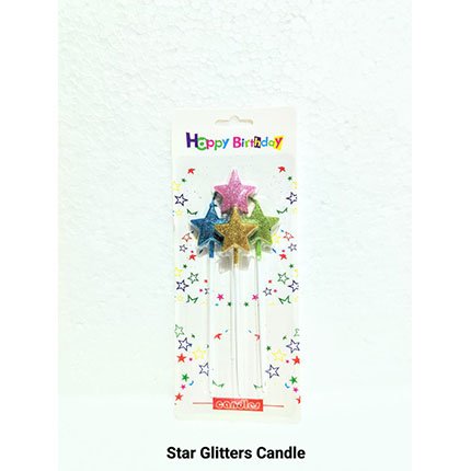 Star Glitter Candle