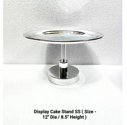 Display Cake Stand SS ( Size12”Dia / 8.5”Height)