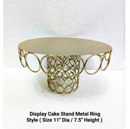 Display Cake Stand Metal Ring Style ( Size 11”Dia / 7.5”Height)