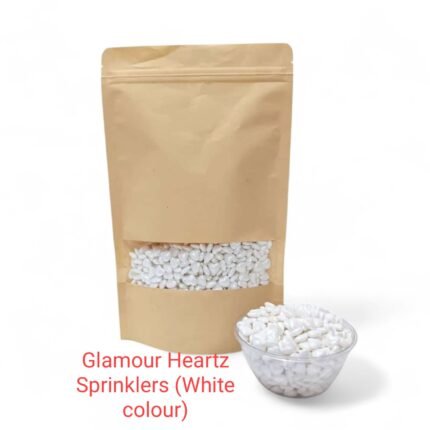 Glamour Hearts Sprinklers White Colour (1 Kg Pack)