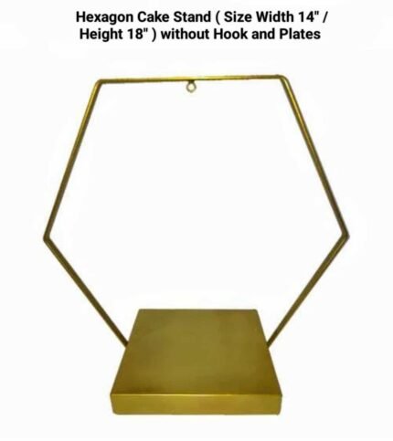 Hexagon Cake Stand Without Hook and Plates