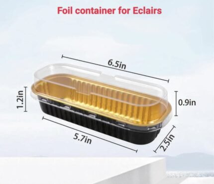 Foil Container for Eclairs – Rs.12/pc (Moq 100 Pcs )