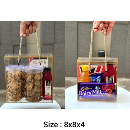 Transparent Hamper Box 8x8x4 … Price Rs.50 (1 Pc ) MOQ (50 Pcs)