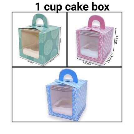 1 cup cake box – Rs.9/pc (Moq 50pcs)