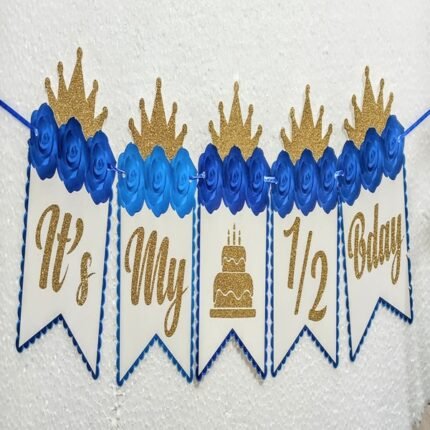 Half Bday Letter Banner (1 Pc)