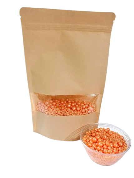 Glamour Pearls Orange Colour (1 Kg Pack)