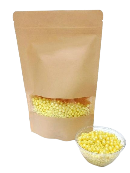 Glamour Pearls Yellow Colour (1Kg Pack)