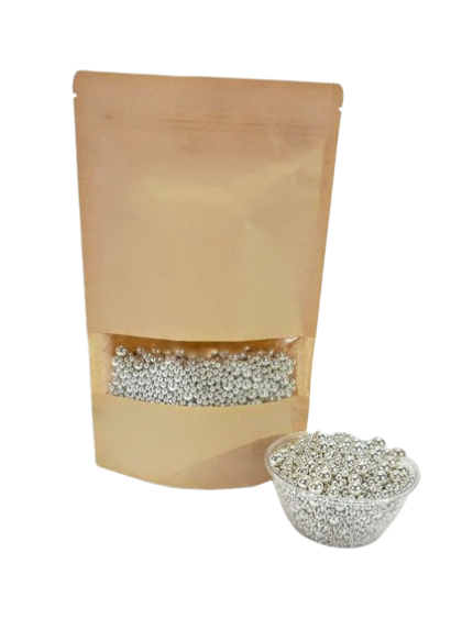 Silver Pearls Mix Size (1Kg Pack)