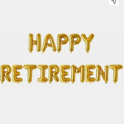 Happy Retirement Foil Balloon – Rs .65/1pc