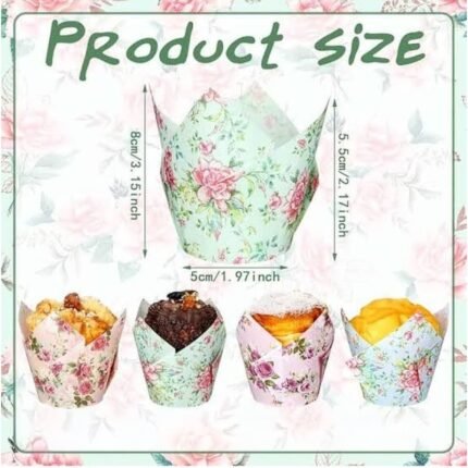 Tulip Cup Flower Print  – Rs .500/pack (200 pcs)