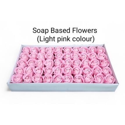 Soap Based Flowers Light Pink Colour (50 flowers/box)